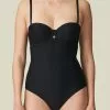 Marie Jo: Brigitte Badeanzug Unterlegt, Trägerlos -badeanzug Verkaufsgeschäft 2558895218blackZWA 12983 Zoomify2Front 1000x1500 15
