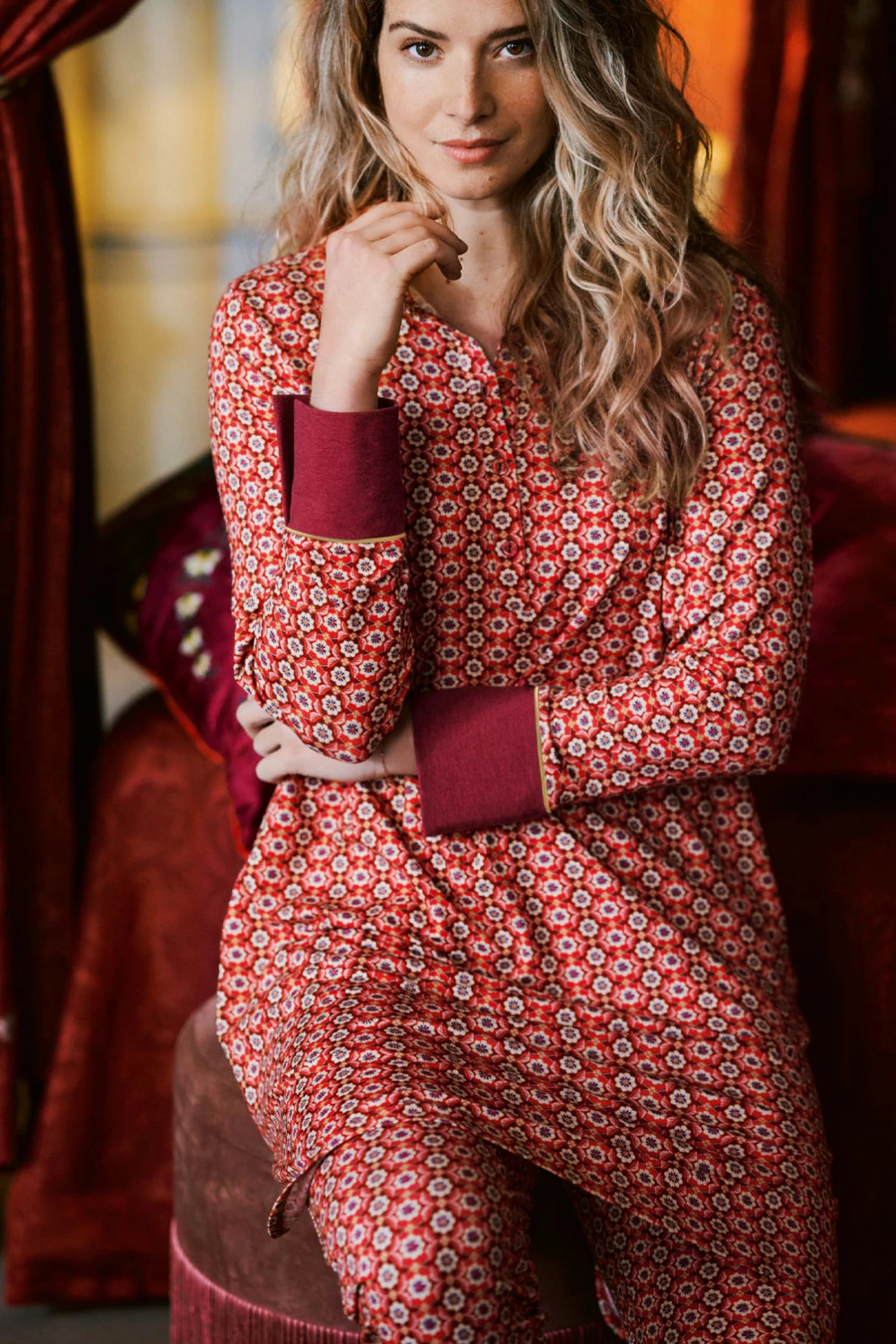 Pip Studio: Nightwear 2021-2 Daaltje Star Flower Nightdress 3 Pip Studio: Nightwear 2021-2 Daaltje Star Flower Nightdress