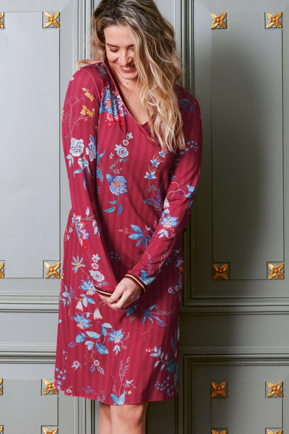 Pip Studio: Nightwear 2021-2 Danai Flower Festival Nightdress 3 Pip Studio: Nightwear 2021-2 Danai Flower Festival Nightdress