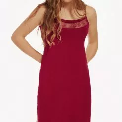 Lisca: Selection Ruby Nachthemd Mit Spaghettiträgern